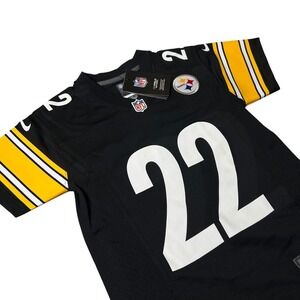 NEW Pittsburg Steelers Jersey Kid L 7 Black Najee Harris 22 Nike Youth Small Fit